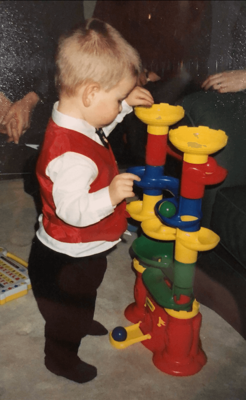 Cameron as a child