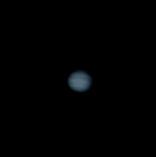 Jupiter, you can make out its bands!
